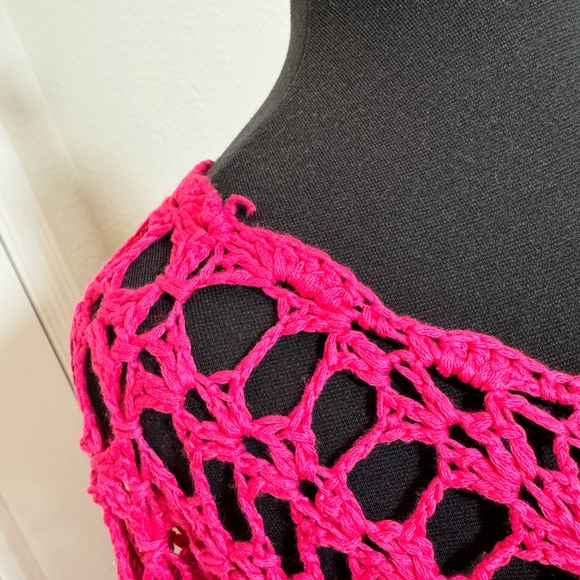 Venus Pink Crochet Swim Cover-Up - Picture 7 of 7